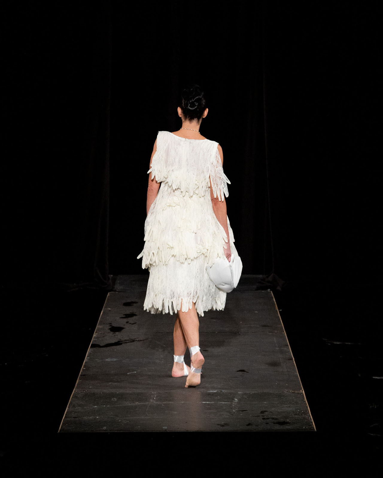 Myus Gloved Dress, look 15, rear view