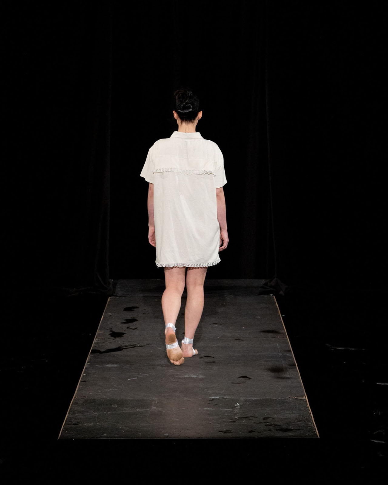 Myus Tiered Button Up, look 5, rear view