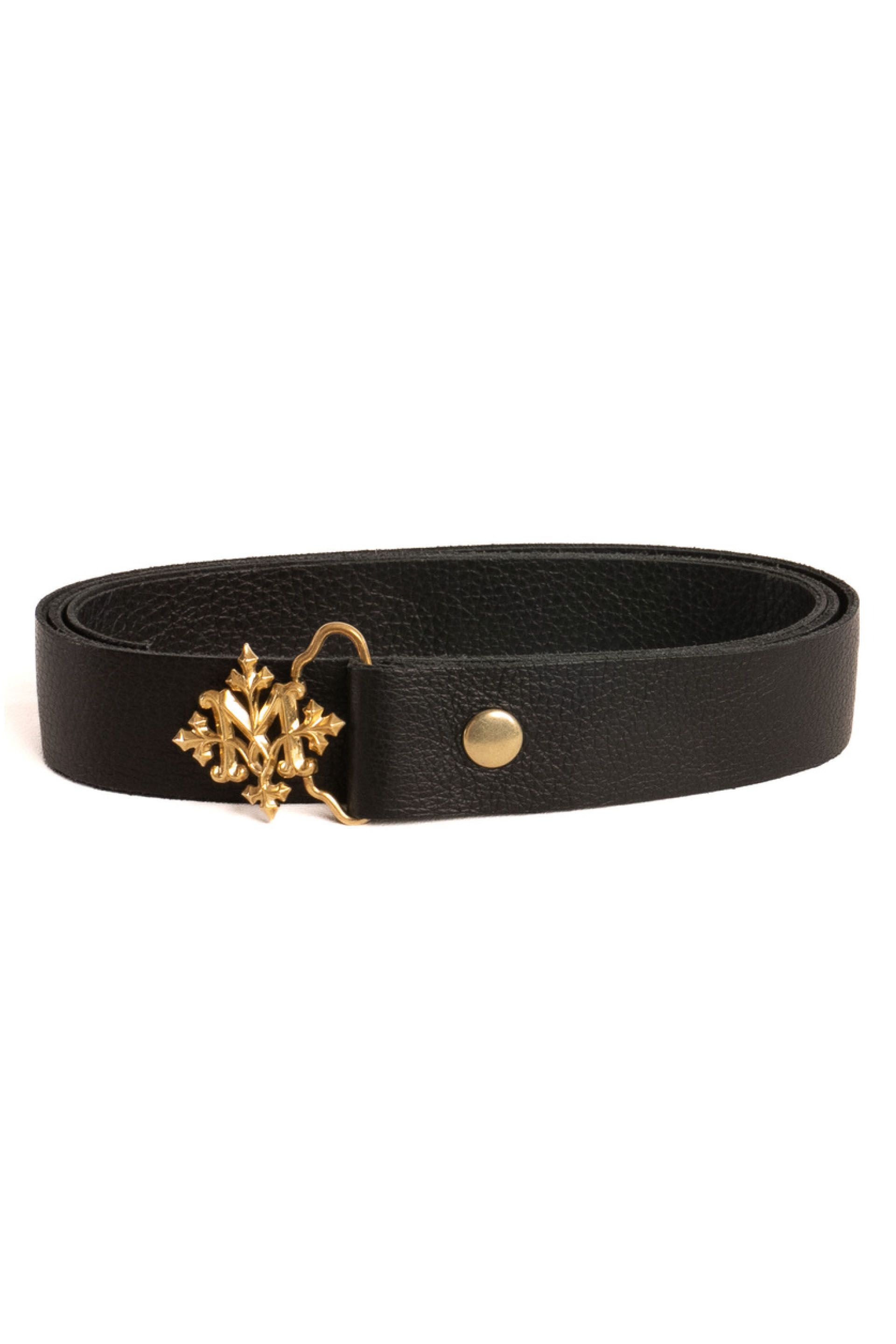 Myus SS26 M Logo Belt, 100% cowhide leather